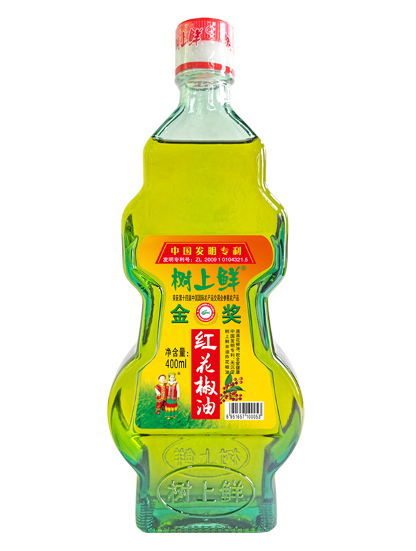 树上鲜红花椒油400ml（工瓶）